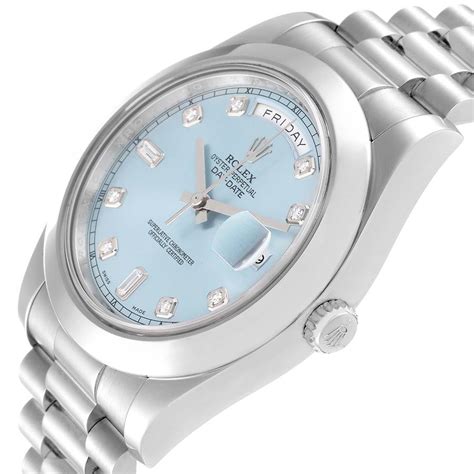 rolex blue diamond 218206|Rolex diamond watch 218206.